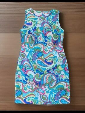 Ronni Nicole Sleeveless Paisley Midi Dress - Blue Multi
